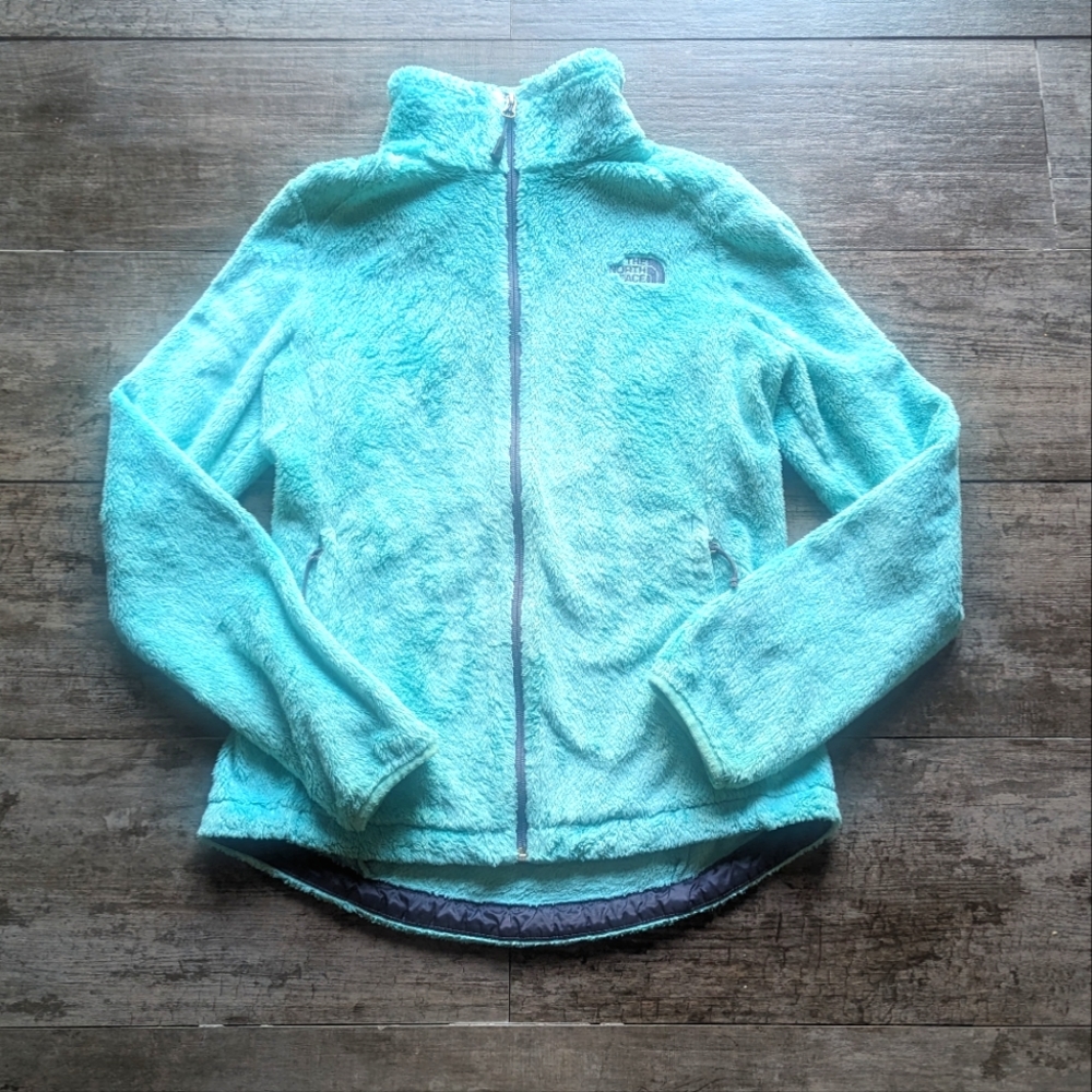THE NORTH FACE Mint Green Sherpa Fleece Jacket